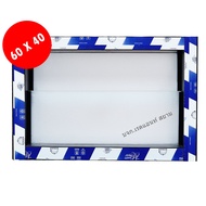 หน้าต่างบานเกล็ดระบายอากาศพร้อมมุ้งลวด ขนาด 60x40 cm