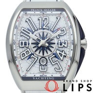 Franck Muller Vanguard Yachting V45SCDTJ YACHTING ACBL（國內授權經銷商）- 附錶盒、保固卡、不鏽鋼/皮革/橡膠錶帶、男士腕錶、白色、拋光、成色極佳
