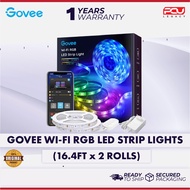 GOVEE WI-FI RGB LED STRIP LIGHTS (16.4FT x 2 ROLLS) (UK PLUG) - H61102A1