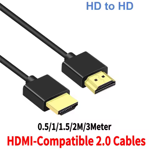 OD3.2 Ultra Soft & Thin HDMI To Mini HDMI Cord Supports High Speed 4K@60Hz 18gbps 2160p 1080p Extrem