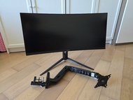 MSI 30吋 Optix MAG301CR2 200Hz 1500R 曲面電競顯示器 連夾枱支架
