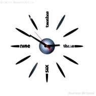 [Meimeier] Creative diy Acrylic Wall Clock Mirror Wall Sticker Clock Mute Clock Decoration