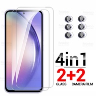 For Samsung Galaxy A54 Glass 4in1 Camera Tempered Glas Samsnug A54 5G A 54 54A A546B 6.4" Screen Protector Cover Protective Film