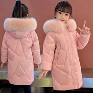 Children's Long Down Jacket Women's White Duck Down Down Jacket Women's Big Girls' Down Jacket Korea