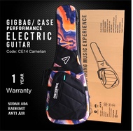 ✅ Checkered pro gigbag gitar elektrik carnelian prints performance