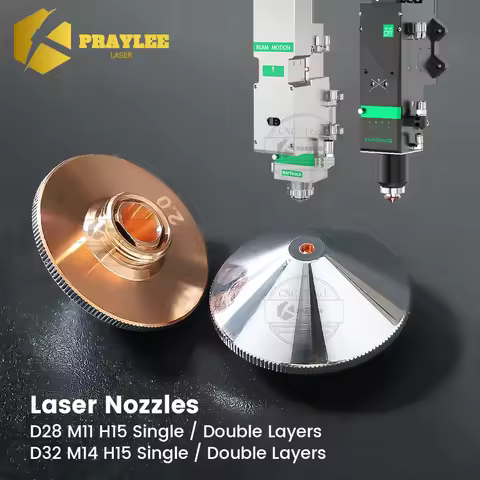 Fiber Laser Nozzle D28 M11 D32 M14 for Raytools Laser Head BM110 BT220 BM06K Single Double Chromed N
