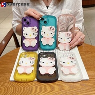 Hello Kitty Mirror Casing For Xiaomi Poco M4 M3 Pro 4G 5G Mi 10T Lite Redmi Note 11E 11 10 Pro 5G Cover Cute Cartoon Cat Soft TPU Phone Case