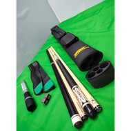 COMBO SET # 18/ SCORPION CUE STICK/ POWER BREAK CUE/2X2 PREDATOR/ BILLIARDS ACCESSORIES