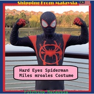 [ Fitrhino ] Adult Costume Spiderman Miles Morales Spider Man Full Suit  costume kostum Halloween