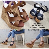 Wedges ks.3117 women's fashion 12cm latest wedges/ 12cm wedges shoes women heels