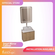 Rabdoge Bathroom Basin Cabinet With Closed Smart LED Mirror Cabinet