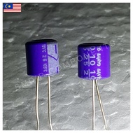 5PCS Japanese-Grade 10uF 25V 105°C, Radial Capacitor, 6mm x 6.5mm