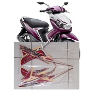 UNGU Yamaha Soul GT Street 2013 2014 Purple Trim Striping