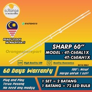 4T-C60AH1X SHARP 60" 4T-C60AL1X LED BACKLIGHT LAMP TV 4TC60AL1X 4T-C60AL1 4TC60AL1 / 4TC60AH1X 4T-C6