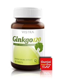 VISTRA GINKGO 120 MG 1 ขวด ขนาด 30 เม็ด[971570]