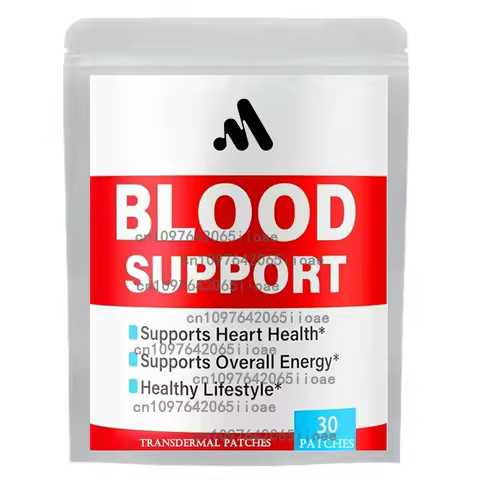 30 Patches Blood Support Transdermal Patches, Vitamin C, B6, B12, 5-in-1 Blood Support