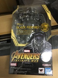 Marvel Bandai avengers 復仇者 3 infinity war black panther 黑豹 SHF 可動 全新日版有啡盒