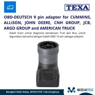 Texa OBD-DEUTSCH 9 pin adapter for CUMMINS, ALLISON, JOHN DEERE, CNH G