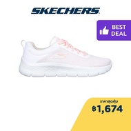 Skechers สเก็ตเชอร์ส รองเท้าผู้หญิง Women Alani Shoes - 124952-WPK Air-Cooled Goga Mat Flex, Machine Washable, Ortholite, Ultra Go
