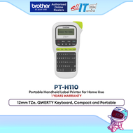 Brother PT-H110 Label Maker Portable Handheld Label Printer Easy Use Home Office Organization Lamina