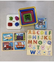 得獎玩具 形狀玩具 手眼通疊疊高 (owl! The Stacking Bucket Family) 交通工具拼圖 多啦 A夢拼圖 英文字母拼圖