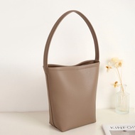 Blogger Cylinder Bag Fixed Bucket Bag Shoulder Bag Female Red Handbag