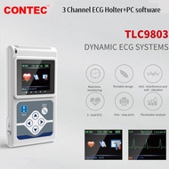 CONTEC TLC9803 24hours Dynamic ECG Holter Cardiac Monitor Electrocardiogram 3 channels software EKG 