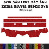 ZEISS Batis 25mm f2 Lens Skin (Many models) | Decal Film 3M 25mm camera lens protection sticker