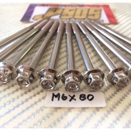 M6X80 MM Chrome Bolt