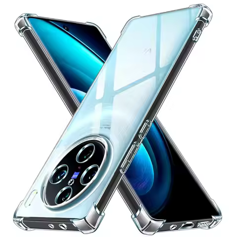 Four-Corners Shockproof TPU Case for VIVO X100 Pro X90 Pro+ Plus Protective Cover Clear Capa Fundas 
