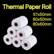 PPP Thermal Paper  Roll 80×50mm 80 x 60mm 57x50mm  Kertas Resit For Printer 235