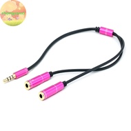 Zhongyanxi 3.5mm Audio Splitter Cable For Computer Laptop Jack 3.5 Mm 1 Male To 2 Female Microphone 