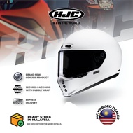 HJC V10 Vintage Full Face Helmet - White