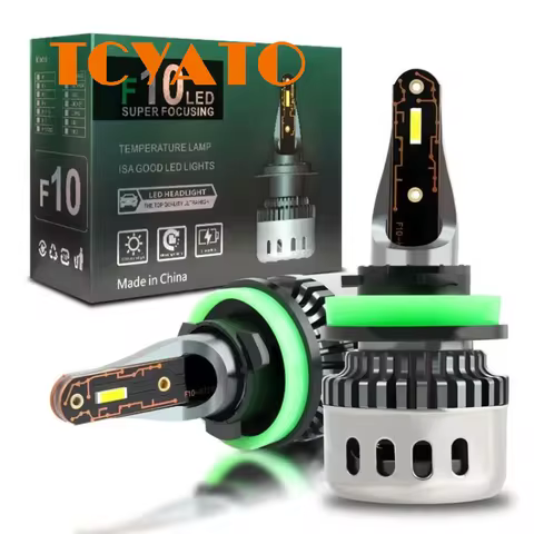 TCYATO 2PCS F10 H7 Led Headlight 6000K H1 H8 H4 Led Bulb Fog Light 9012 Hir2 9005 HB3 9006 HB4 Auto 