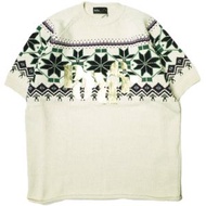 kolor 顏色日本製造 北歐印花短袖針織衫 24SCM-N02302 5 OFF WHITE 毛衣 原價：¥69,300 短袖T恤衫 [近全新] [二手] [kolor]