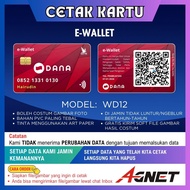 KARTU FISIK E WALLET DANA Bisa SCAN QR Costum Nama dan Foto Sendiri