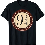 Harry P.o.tter Platform 9 3/4 Simple 100% Cotton Unisex Baju T Shirt Lelaki Loose Casual Adult Tee f