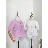 Hi Bonie Coquette Blouse Wanita Kain Cotton Crepe