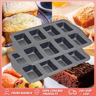 8 Cavity Mini Loaf Pan Non-stick Bread Pan Carbon Steel Brownie Pan Versatile Small Bread Loaf Pan
