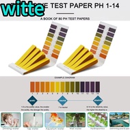 WITTE 80 Strips/pack Litmus Tester Paper, with Control Card Indicator Paper Professional PH Test Str
