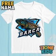 KATUN Latest Cute Unique Chana Barca Children's T-Shirt with Free Name, Premium Cotton Material, Uni