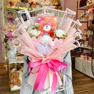 Buket Bunga Beruang Silverqueen Valentine Kado Romantis Kado Ulang Tahun Kado Anniversary