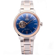 Brand New Orient Bambino Blue Open Heart Dial RA-AG0433L00C RA-AG0433L Two Tone Stainless Steel Watch