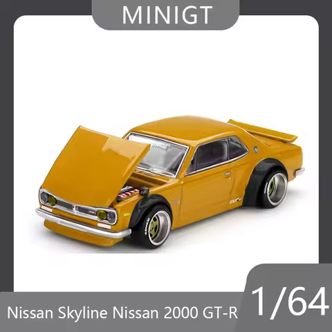 MINI GT Nissan Skyline Nissan 2000 GT-R KPGC10 KAIDO 1:64 alloy open top car model collection deskto