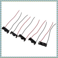 (YPSC) 5pcs 4.3" Wire Leads Black Battery Storage Slot Holder 1 x 12V 23A/27A