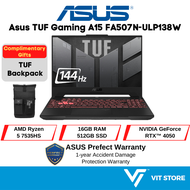 Asus TUF Gaming A15 FA507N-ULP138W Laptop (Steel Grey) AMD Ryzen 5 7535HS, 16GB, 512GB, GeForce RTX 4050, W11