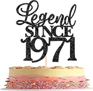 Rsstarxi 1 Pack Legend Since 1970 Cake Topper Glitter Happy 55th Birthday Cake Topper Cheers to 55 Y