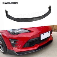 On sale Carbon Fiber Front Bumper Lip Spoiler Splitter for Toyota GT86 BRZ 2017-2019 FRP Front Chin 