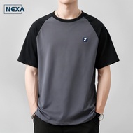 ZEKE A0038 Men's T-shirt Embroidered Logo Raglan Sleeve baju T-shirt Lelaki