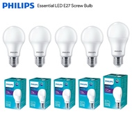 100% E27 Philips 5w/9w/11w/13w Essential E27 LED Bulb Mentol Lampu LED Mentol Lampu